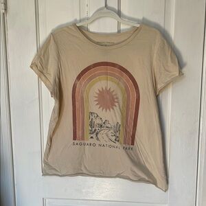 Beige Saguaro National Park Women's Top